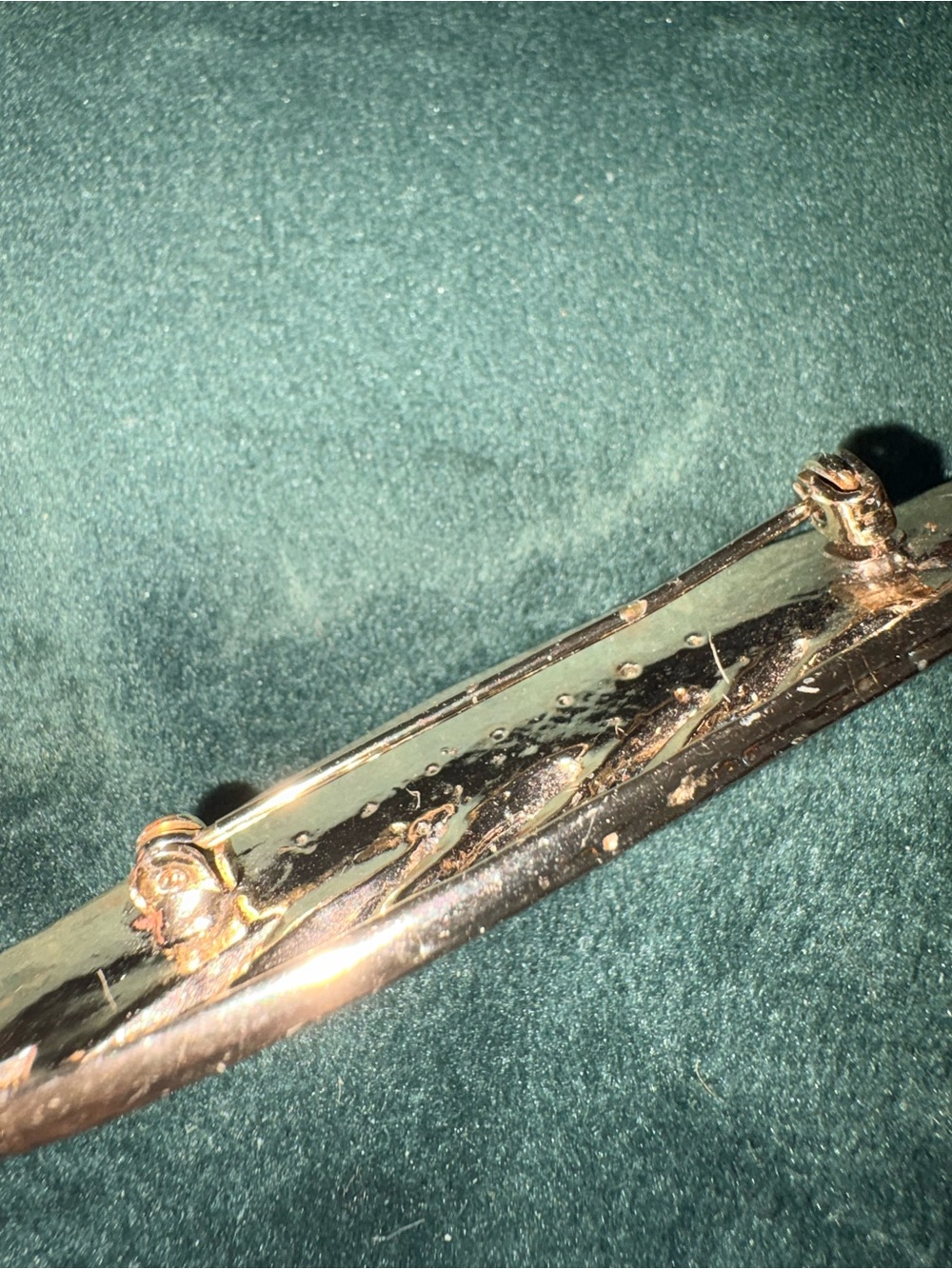 Mid-century Rhinestone Feather Brooch - Picture 7 of 8